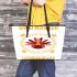 Good Mashed Potato Is One Of The Great Luxuries Of Life Leather Tote Bag