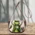 Grinchy drink coffee smile and dream catcher saddle bag