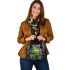 Grinchy drink coffee smile and dream catcher shoulder handbag