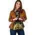 Grinchy smile and dancing rabbit shoulder handbag