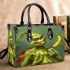 Grinchy smile and dancing skeleton king small handbag