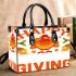 happy thanks giving Small Handbag