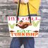 hey girl do you eat turkish Leather Tote Bag