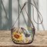 Horse with sunflower watercolor saddle bag