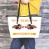 I Have A Lot To Be Thankful For I Am Healthy Happy And I Am Loved Leather Tote Bag