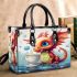 Joyful Dragon with Beverage Small Handbag