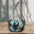 Majestic owl in blooming forest Saddle Bags for Women: Perfect Gift for Girlfriend, Wife, Daughter