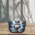 Majestic snowy owl in the enchanted forest Saddle Bags for Women: Perfect Gift for Girlfriend, Wife, Daughter