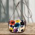 Flowers of marano k electronic music Saddle Bag, Totes, Crossbody, Purse: Bag Gift Idea for Girlfriend, Sitter, Birthday, Women ,Daughter, Mama, Ladies