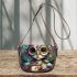 Mechanical owl in enchanted forest Saddle Bags for Women: Perfect Gift for Girlfriend, Wife, Daughter