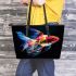 Mesmerizing Images of Cute Fish Creating a Magical Atmosphere Leather Tote Bag