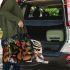 music note and guitar and rose with green leaf and fox sock 2 Travel Bag