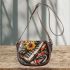 Music note and Piano and Sunflower and Koi Fish colorfull Saddle Bag