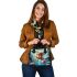 Owl's Floral Haven Shoulder Handbag