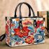 Patterned Floral Vase Small Handbag