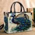 Peacock and dream catcher small handbag