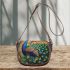 Peacock and dream catcher saddle bag
