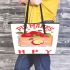 Pie Makes Everybody Happy Leather Tote Bag