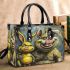 Pigs and yellow grinchy smile toothless small handbag