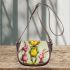 Pinky pigs and yellow grinchy got bucked smile saddle bag