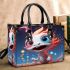 Playful Dragon in Colorful Pool Small Handbag