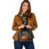 Pumkin and dream catcher shoulder handbag