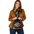 Pumkin gray grinchy smile show he big d shoulder handbag