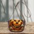 pumpkin grinchy smile and dogs show 3D Saddle Bag Saddle Bag