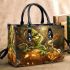 Pumpkin grinchy smile and horses 3d small handbag