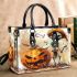 Pumpkin grinchy smile and skeleton king 3d small handbag