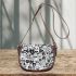 Pure Floral Grace Timeless Simplicity Saddle Bag