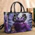 Purple grinchy with black sunglass and dancing rabbit reindeer small handbag