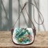 Realistic happy baby sea turtle swimming in the ocean saddle bag