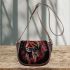 red panther and dream catcher Saddle Bag