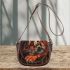 red tiger and dream catcher Saddle Bag