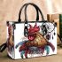 Rooster chicken smile with dream catcher small handbag