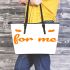 save the neck for me clark () Leather Tote Bag