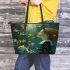 Serenading the Depths with the Sweet Presence of Darling Fish Leather Tote Bag