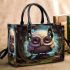 Serene Owl in Green Forest Small Handbag