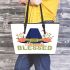 Simply blessed Leather Tote Bag