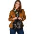 Skeleton king dancing with dream catcher shoulder handbag