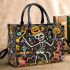 skeleton party dancing with guitar trumpet and dogs cats Small handbag