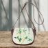 Soothing Simplicity Subtle Floral Patterns Saddle Bag