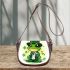 St pansy the frog cute cartoon character saddle bag