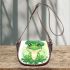 St patrick's day cute cartoon frog wearing leprechaun hat saddle bag