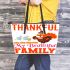 thankful for my beautiful family Leather Tote Bag