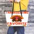 thanksgiving day is one of my favorite days Leather Tote Bag