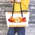 Thanksgiving For Me Is A Time For Reflection Leather Tote Bag