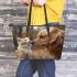 The Dog and Cat Bond Leather Tote Bag