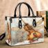 The Dragonfly with violins and music notes in winter Small Handbag